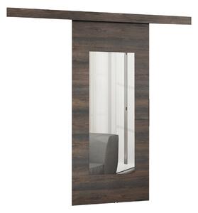 Posuvné interiérové dveře se zrcadlem VIGRA 9 - 80 cm, antracitové