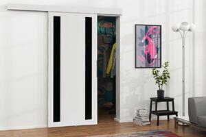 Posuvné interiérové dveře VIGRA 8 - 80 cm, černé / bílé