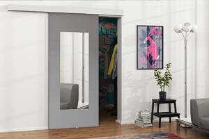 Posuvné interiérové dveře se zrcadlem VIGRA 9 - 90 cm, antracitové