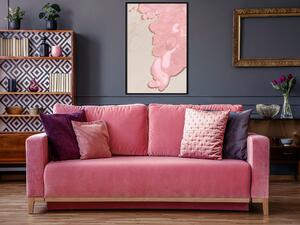 Artgeist Pink River Velikosti (šířkaxvýška): 20x30, Finální vzhled: Černý rám s paspartou