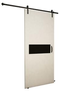 Posuvné interiérové dveře XAVIER 3 - 90 cm, černé / dub sonoma