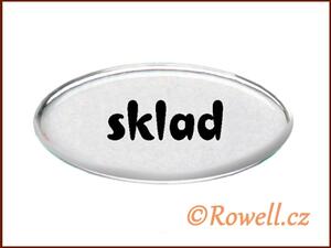 SD. Štítek stříbrný 'sklad'