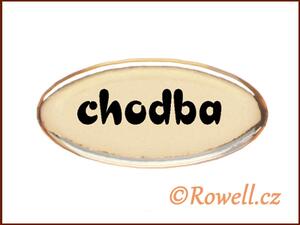 SD. Štítek zlatý 'chodba'