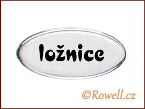 SD. Štítek stříbrný 'ložnice'