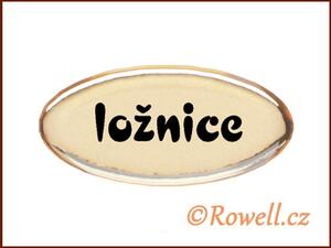 SD. Štítek zlatý 'ložnice'