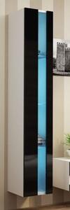 HALMAR Závěsná vitrína VIGO NEW WITR II. 180 cm černobílá