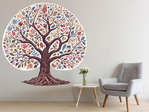 Barevný stylový strom arch 45 x 44 cm