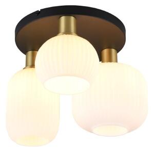 TRIO 619800308 DIVA stropní svítidlo D390mm 3xE27 mosaz matná, bílá