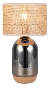 TRIO 564990157 TARA stolní lampa V430mm 1xE27 chromová, přírodní