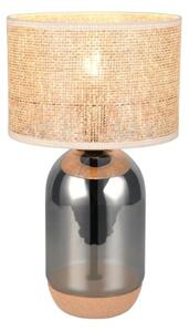 TRIO 564990157 TARA stolní lampa V430mm 1xE27 chromová, přírodní