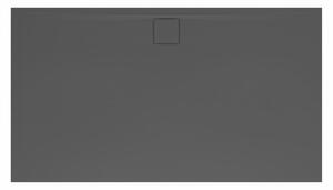 Sprchová vanička obdélníková SAT Vision 140x80 cm litý mramor černá SATSVVI14080C