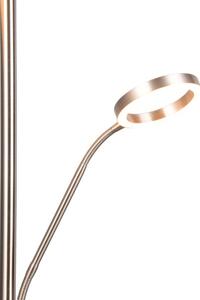 TRIO 449510207 WILLIS stojací lampa V1800mm SMD LED 39W/4600lm, 5,5W/550lm 2700+3200+4000K nikl matný