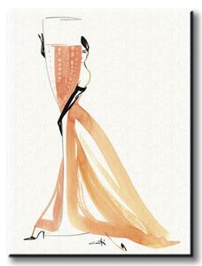Art Group Obraz na plátně Champagne Rose Canetti Michel Rozměry: 60 x 80 cm