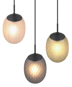 TRIO 364230317 FACETTE závěsné svítidlo D430mm 3xE27 černá matná, vícebarevná