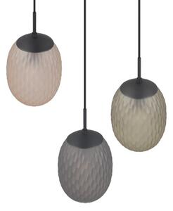 TRIO 364230317 FACETTE závěsné svítidlo D430mm 3xE27 černá matná, vícebarevná