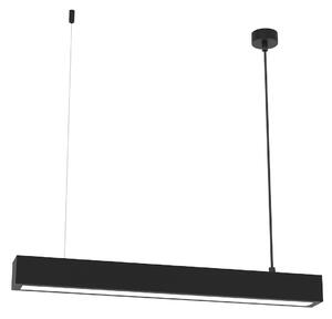 Závesné svietidlo Lungo, 1x čierne kovové tienidlo, (64 cm), b