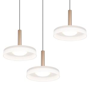 TRIO 354930365 CELESTE závěsné svítidlo D350mm SMD LED 3x7,5W/750lm 3000K černá, kávová, switchdimmer