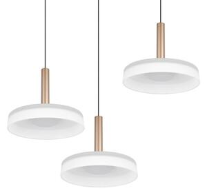 TRIO 354930365 CELESTE závěsné svítidlo D350mm SMD LED 3x7,5W/750lm 3000K černá, kávová, switchdimmer