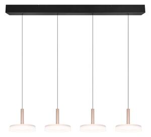 TRIO 354910465 CELESTE závěsné svítidlo SMD LED 4x7,5W/750lm 3000K černá, kávová, switchdimmer
