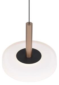 TRIO 354910165 CELESTE závěsné svítidlo D220mm SMD LED 10W/1100lm 3000K černá, kávová, switchdimmer