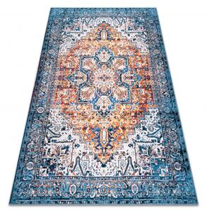 Makro Abra Kusový koberec ANTIKA Vhodný k praní klasický moderní modrý pomerančový Rozměr: 120x170 cm