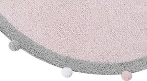 Lorena Rugs, Bio koberec kusový, ručně tkaný Bubbly Soft Pink | Růžová Typ: 120x120 (průměr) kruh