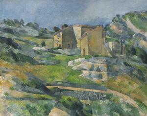 Obrazová reprodukce Houses in the Provence: The Riaux Valley near L'Estaque, Paul Cezanne, 40 × 30 cm