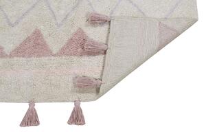 Bio koberec kusový, ručně tkaný Azteca Natural-Vintage Nude-120x160