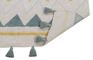 Lorena Canals koberce Přírodní koberec, ručně tkaný Azteca Natural-Vintage Blue - 120x160 cm
