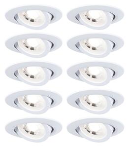 Paulmann 99996 matně chromové bodovky, 10x4,8W LED 3000K, Ø 8,2cm