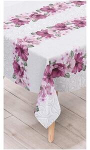 Ubrus PVC 99B, návin 20 m x 140 cm, růžové květy s ornamenty, IMPOL TRADE