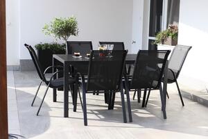 Zahradní jídelní set Viking L + 6x kovová židle Ramada