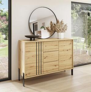 Designová kombinovaná komoda DAFTIS - dub artisan