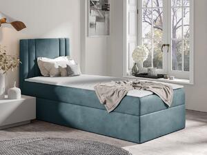 Americká jednolůžková postel 90x200 VITORIA MINI - modrá, pravé provedení + topper ZDARMA