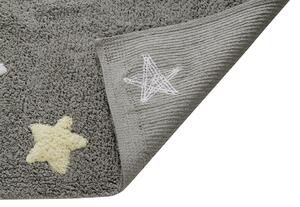 Lorena Canals koberce Přírodní koberec, ručně tkaný Tricolor Stars Grey-Blue - 120x160 cm