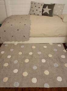 Lorena Canals koberce Bio koberec kusový, ručně tkaný Tricolor Polka Dots Grey-Blue - 120x160 cm