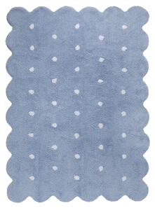 Bio koberec kusový, ručně tkaný Biscuit Blue-120x160