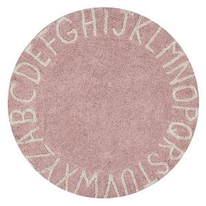 Lorena Canals koberce Bio koberec kusový, ručně tkaný Round ABC Vintage Nude-Natural - 150x150 (průměr) kruh cm