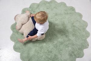 Lorena Canals koberce Pro zvířata: Pratelný koberec Puffy Sheep - 140x140 kytka cm