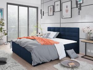 Moderní hotelová postel 180x200 BALJA 1 - modrá + topper ZDARMA