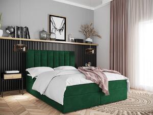 Hotelová manželská postel 180x200 MANNIE 2 - zelená + topper ZDARMA
