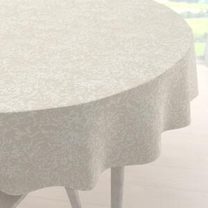 Biante Teflonový kulatý ubrus TF-033 Venezia smetanový Ø 70 cm