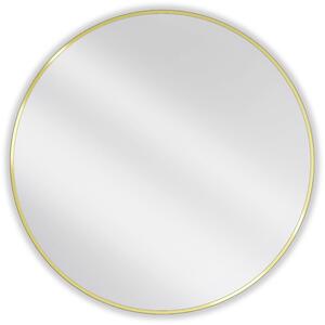 Mexen Loft kruhové koupelnové zrcadlo 90 cm, zlatý rám - 9850-090-090-000-50