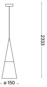 Ideal Lux - LED Lustr na lanku CONO 1xGU10/7W/230V pr. 15 cm chrom