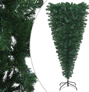 Obrácený umělý vánoční stromek s LED a sadou koulí 240 cm