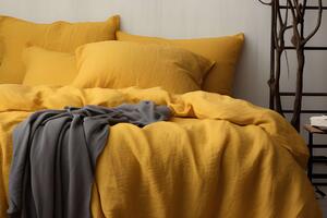 DARRÉ Mušelínové povlečení Mustard Velikost: 140 x 200 + 70 x 90
