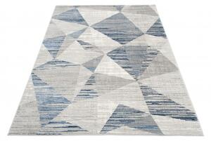 Makro Abra Moderní kusový koberec ASTHANE E455A světle šedý / tmavě modrý Rozměr: 80x150 cm