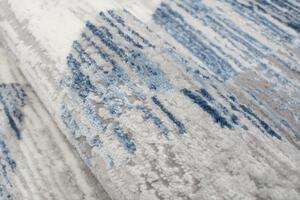 Makro Abra Moderní kusový koberec ASTHANE E455A světle šedý / tmavě modrý Rozměr: 80x150 cm