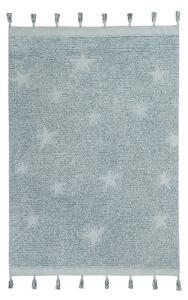 Lorena Canals koberce Přírodní koberec, ručně tkaný Hippy Stars Aqua Blue - 120x175 cm