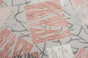 Makro Abra Moderní kusový koberec ASTHANE E464A světle šedý / tmavě růžový Rozměr: 120x170 cm